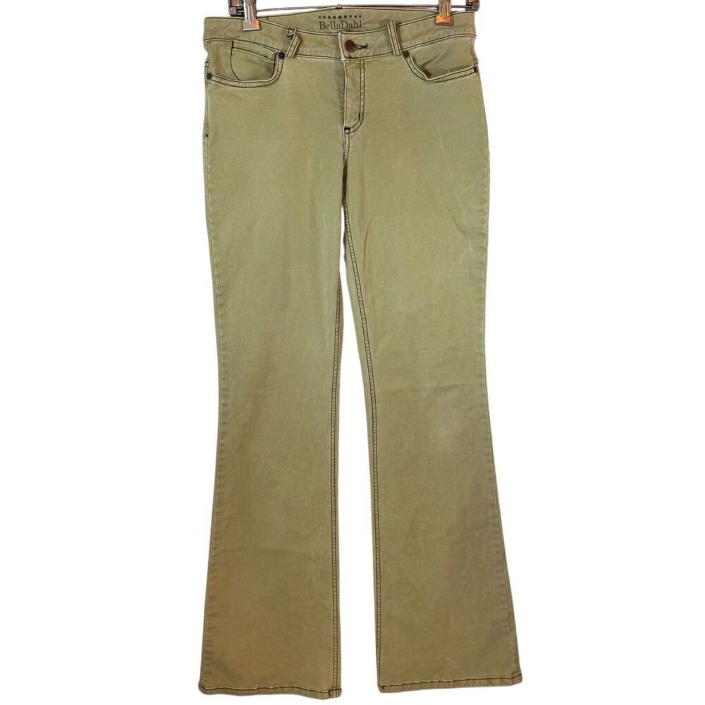 BELLA DAHL Jeans Size 27 Taupe‎ Boot Leg Cotton Stretch